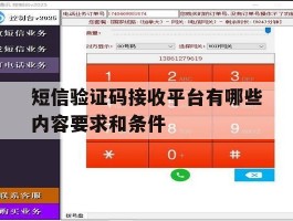 短信验证码接收平台有哪些内容要求和条件