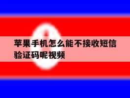 苹果手机怎么能不接收短信验证码呢视频
