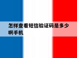怎样查看短信验证码是多少啊手机