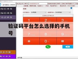 验证码平台怎么选择的手机号