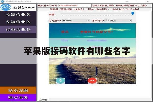 苹果版接码软件有哪些名字 苹果版接码软件有哪些名字