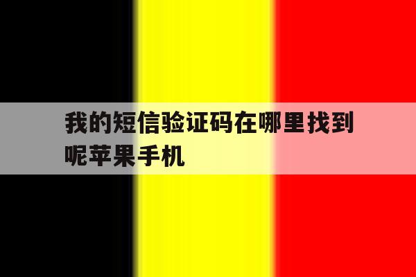 我的短信验证码在哪里找到呢苹果手机 我的短信验证码在哪里找到呢苹果手机