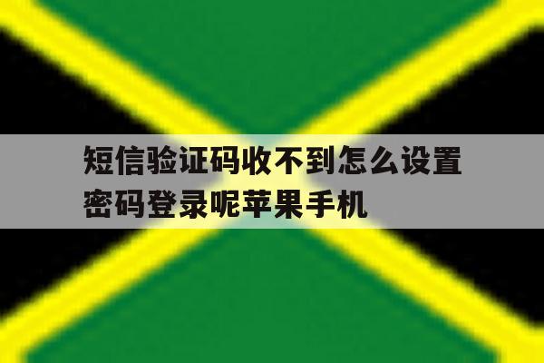 关于短信验证码收不到怎么设置密码登录呢苹果手机的信息 关于短信验证码收不到怎么设置密码登录呢苹果手机的信息