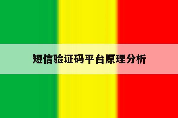 短信验证码平台原理分析 短信验证码平台原理分析