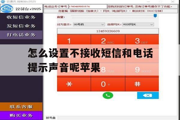 怎么设置不接收短信和电话提示声音呢苹果 怎么设置不接收短信和电话提示声音呢苹果