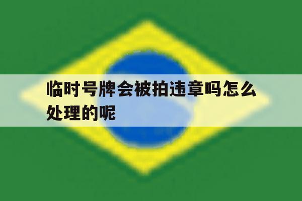 临时号牌会被拍违章吗怎么处理的呢 临时号牌会被拍违章吗怎么处理的呢