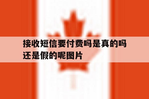 关于接收短信要付费吗是真的吗还是假的呢图片的信息 关于接收短信要付费吗是真的吗还是假的呢图片的信息