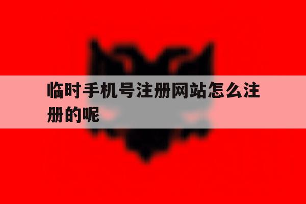 临时手机号注册网站怎么注册的呢