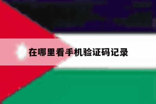 在哪里看手机验证码记录 在哪里看手机验证码记录