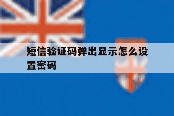 短信验证码弹出显示怎么设置密码 短信验证码弹出显示怎么设置密码