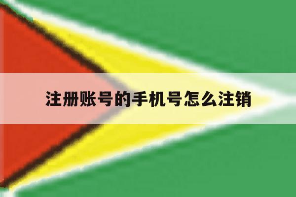 注册账号的手机号怎么注销