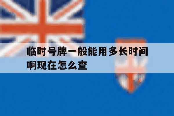 临时号牌一般能用多长时间啊现在怎么查的简单介绍 临时号牌一般能用多长时间啊现在怎么查的简单介绍