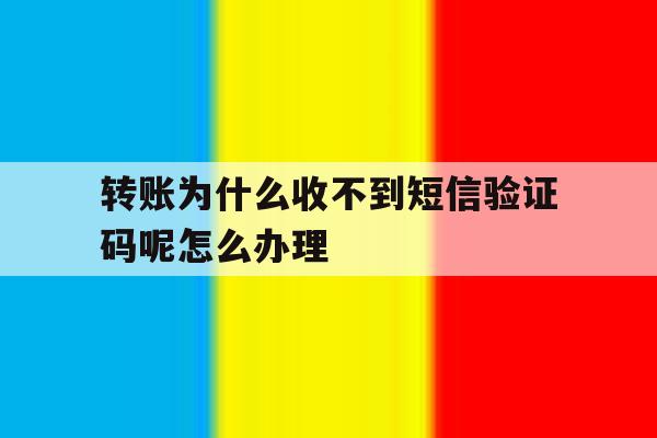 转账为什么收不到短信验证码呢怎么办理的简单介绍 转账为什么收不到短信验证码呢怎么办理的简单介绍