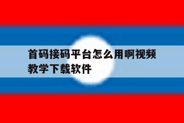 首码接码平台怎么用啊视频教学下载软件的简单介绍 首码接码平台怎么用啊视频教学下载软件的简单介绍