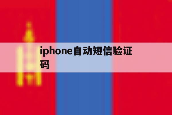 iphone自动短信验证码 iphone自动短信验证码