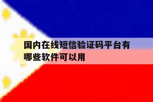 国内在线短信验证码平台有哪些软件可以用 国内在线短信验证码平台有哪些软件可以用