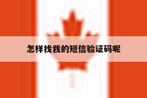 怎样找我的短信验证码呢 怎样找我的短信验证码呢