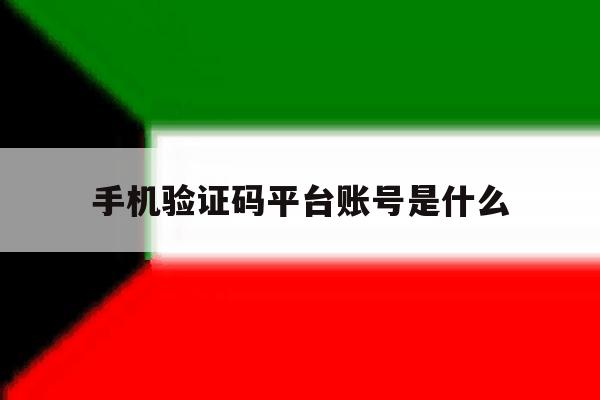 手机验证码平台账号是什么 手机验证码平台账号是什么