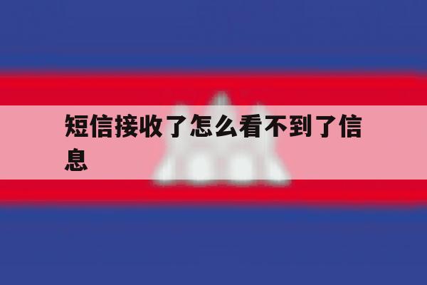 短信接收了怎么看不到了信息 短信接收了怎么看不到了信息