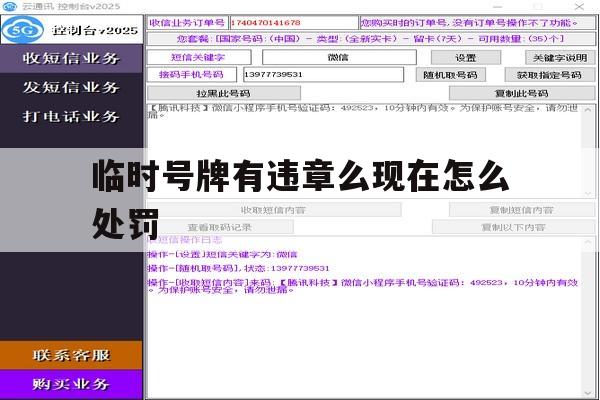临时号牌有违章么现在怎么处罚 临时号牌有违章么现在怎么处罚