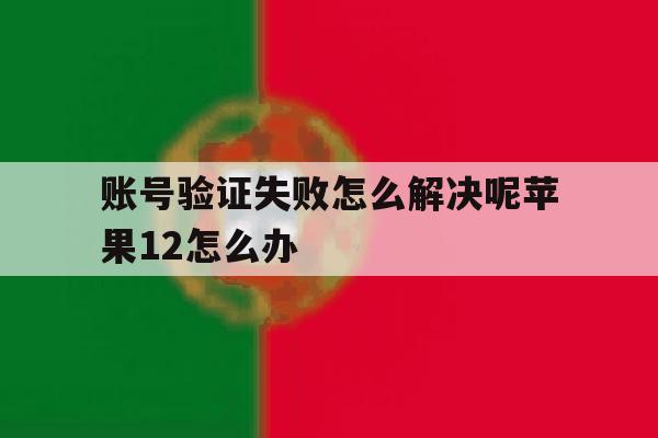 包含账号验证失败怎么解决呢苹果12怎么办的词条 包含账号验证失败怎么解决呢苹果12怎么办的词条