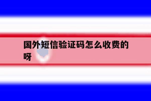 国外短信验证码怎么收费的呀 国外短信验证码怎么收费的呀