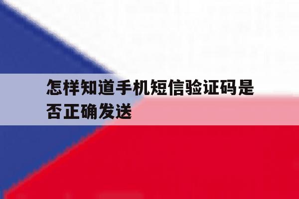 怎样知道手机短信验证码是否正确发送 怎样知道手机短信验证码是否正确发送