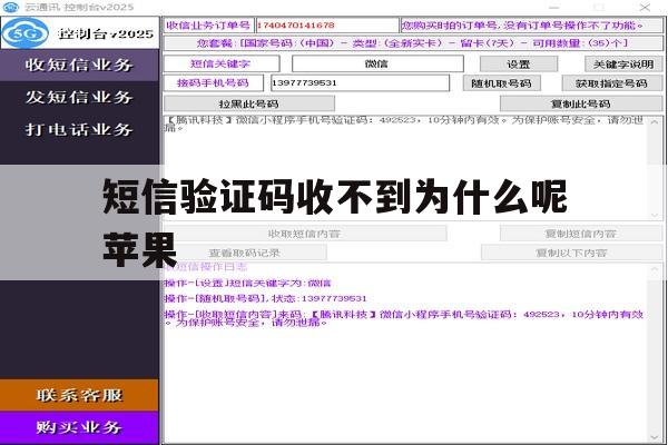 短信验证码收不到为什么呢苹果 短信验证码收不到为什么呢苹果