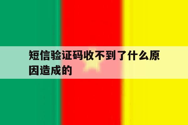 短信验证码收不到了什么原因造成的 短信验证码收不到了什么原因造成的