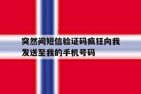 突然间短信验证码疯狂向我发送至我的手机号码的简单介绍 突然间短信验证码疯狂向我发送至我的手机号码的简单介绍