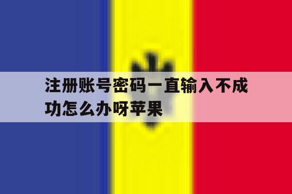 注册账号密码一直输入不成功怎么办呀苹果 注册账号密码一直输入不成功怎么办呀苹果