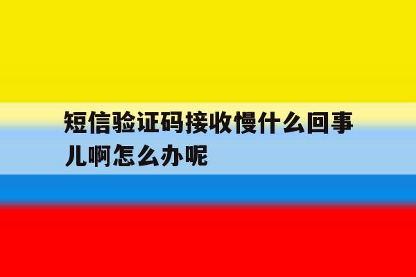 关于短信验证码接收慢什么回事儿啊怎么办呢的信息 关于短信验证码接收慢什么回事儿啊怎么办呢的信息