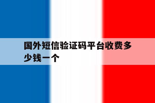 国外短信验证码平台收费多少钱一个 国外短信验证码平台收费多少钱一个